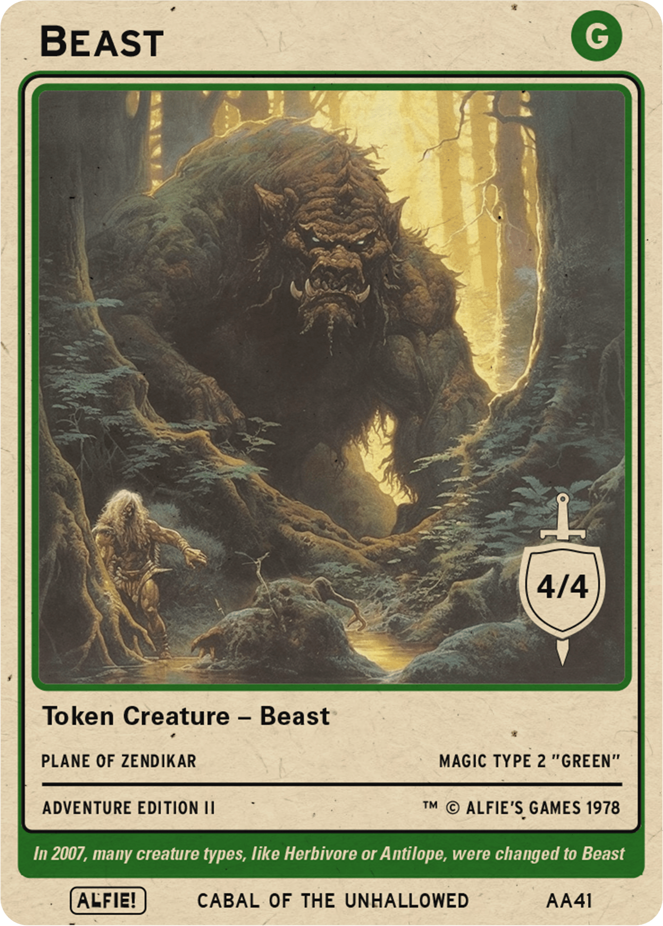 Guardian Beast（英）MP相当 mtg Guardian Beast · Masters Edition IV (ME4) #85 · Scryfall