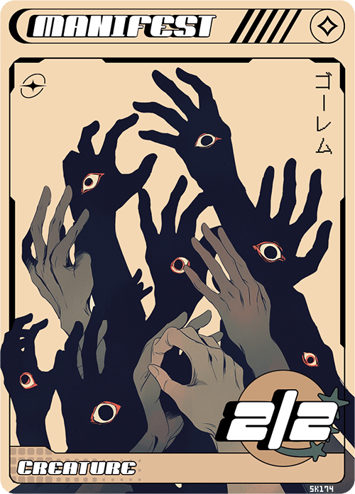 Manifest dread token Magic mtg | Custom Anime Style | Alfies! Manifest dread token Magic mtg | Custom Anime Style | Alfies!