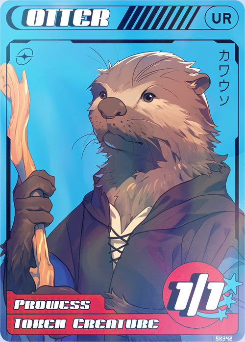 mtg all otter cards Otter counter Foil token Magic mtg | Custom Anime Style