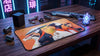 Chrome Syndicate Playmat on a table with scifi details