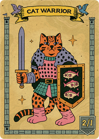 Cat Warrior 2/1 White