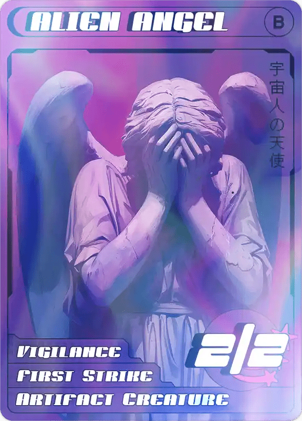 Alien Angel Foil token Magic mtg | Custom Anime Style | Alfies!
