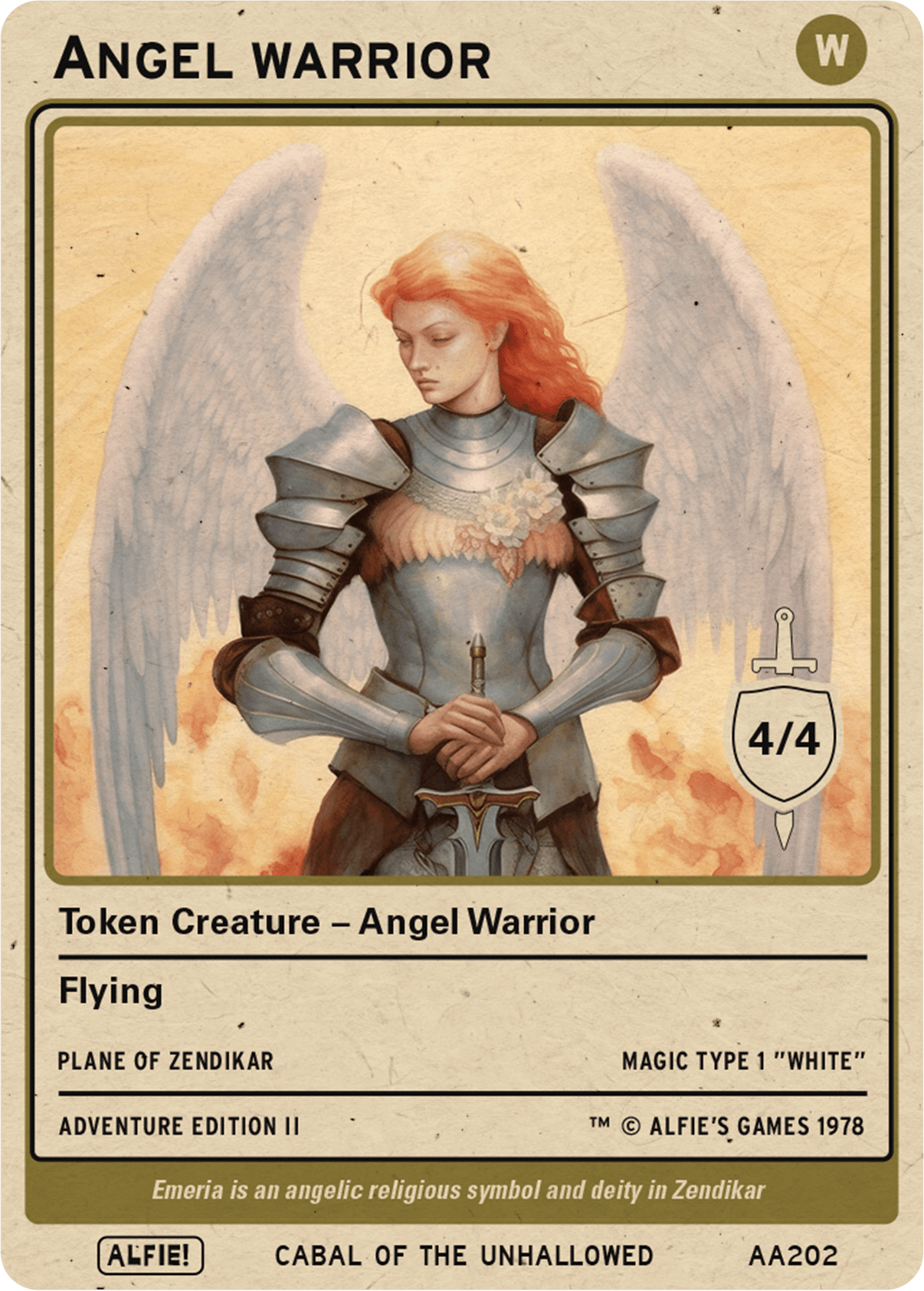 Angel Warrior 4/4 (No vigilance) - Alfies