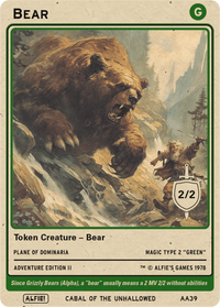 Bear 2/2 - Alfies