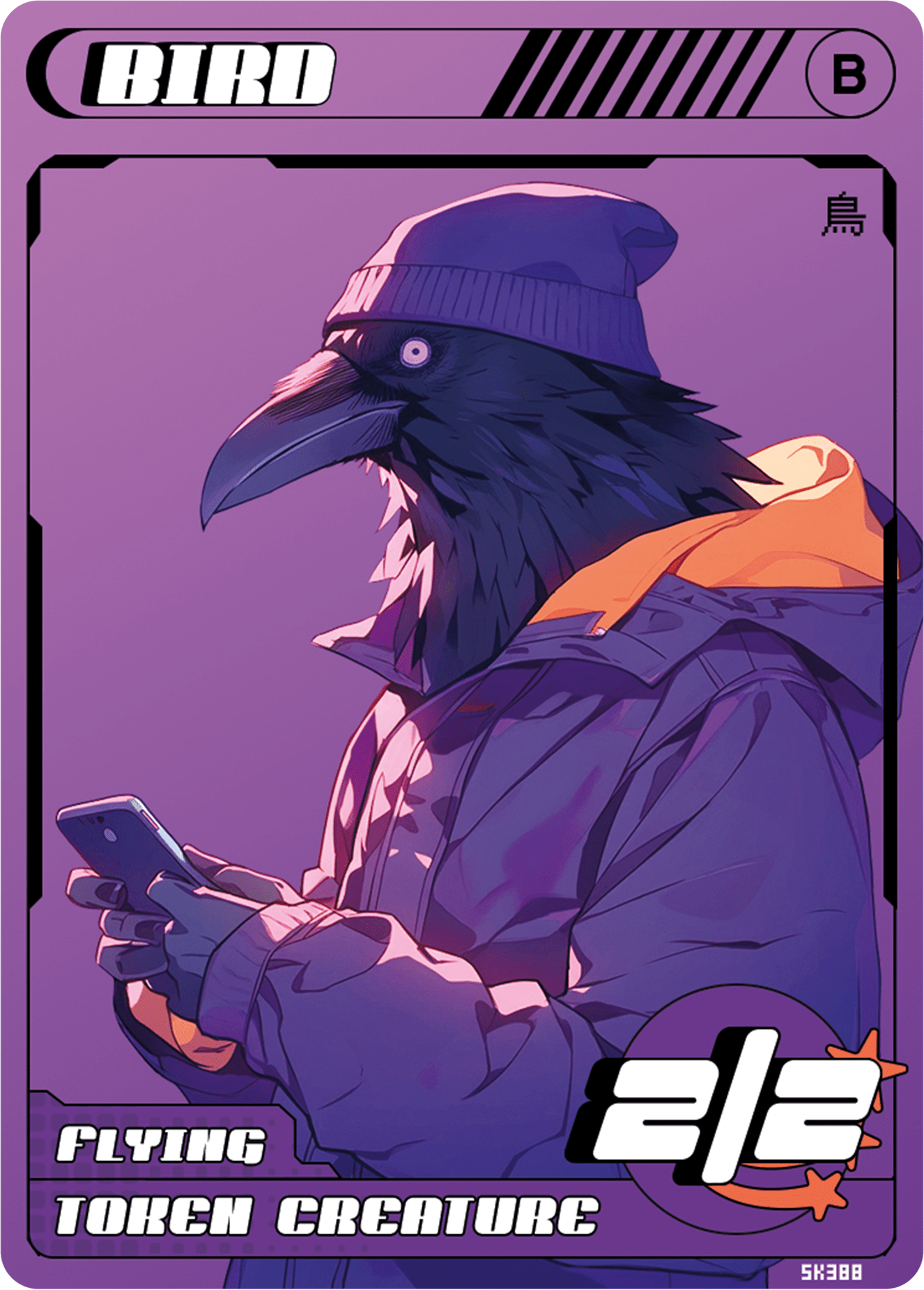 Bird 2/2 token Magic mtg | Custom Anime Style | Alfies!