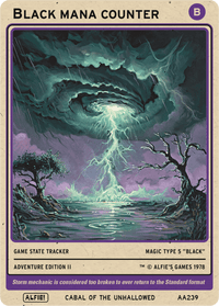 Black Mana Counter - Alfies