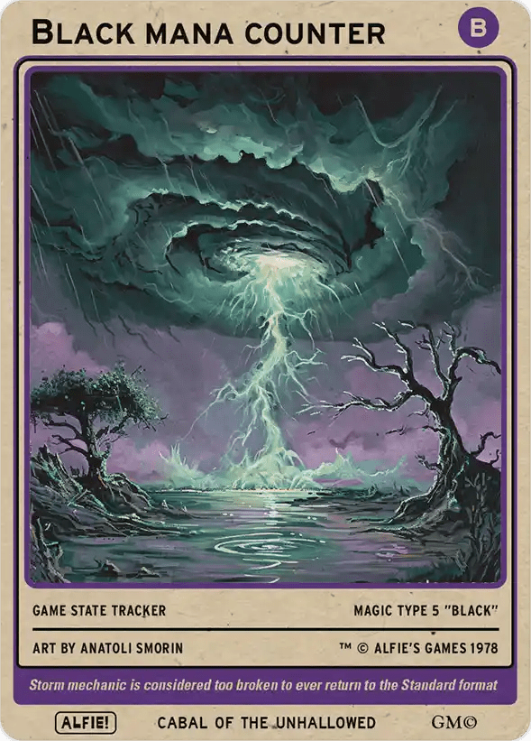 Black Mana Counter - Alfies