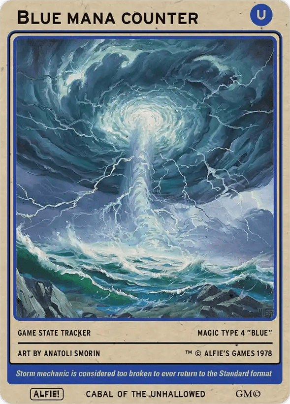 Blue Mana Counter - Alfies