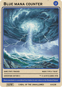 Blue Mana Counter - Alfies