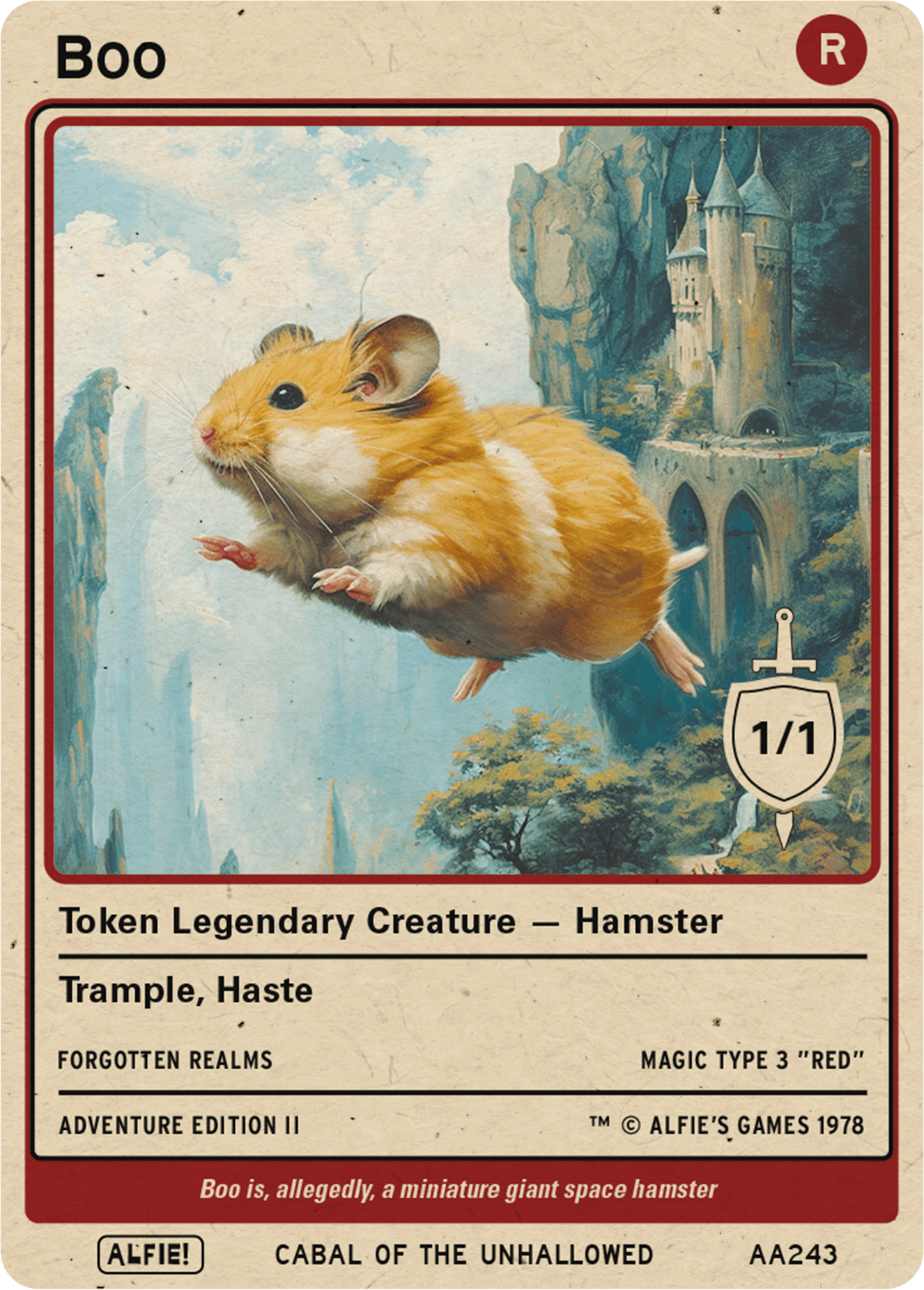 Boo token Magic mtg | Custom Retro Style | Alfies!