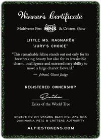 Cat 2/2 Green Foil - Alfies