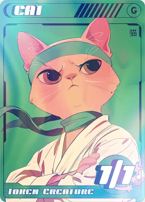 Cat Green 1/1 Foil - Alfies