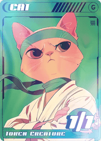 Cat Green 1/1 Foil - Alfies