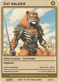 Cat Soldier 1/1 - Alfies