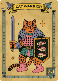 Cat Warrior 2/1 White - Alfies