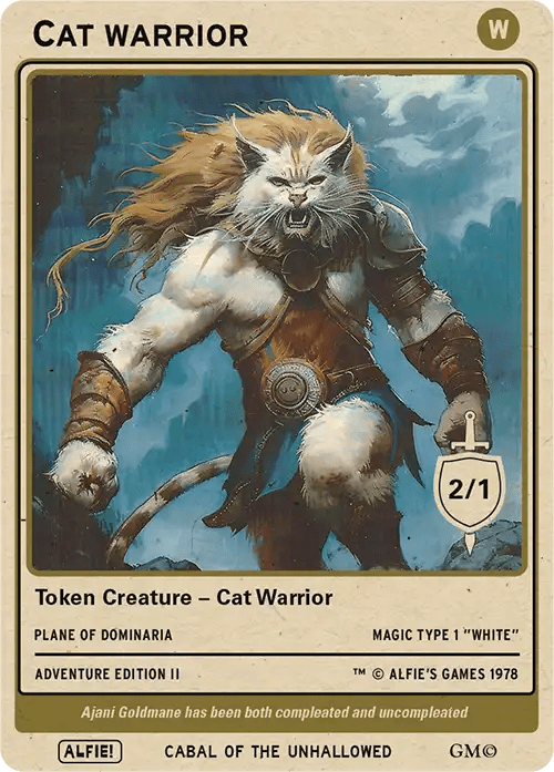 Cat Warrior - Alfies