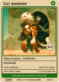 Cat Warrior - Alfies