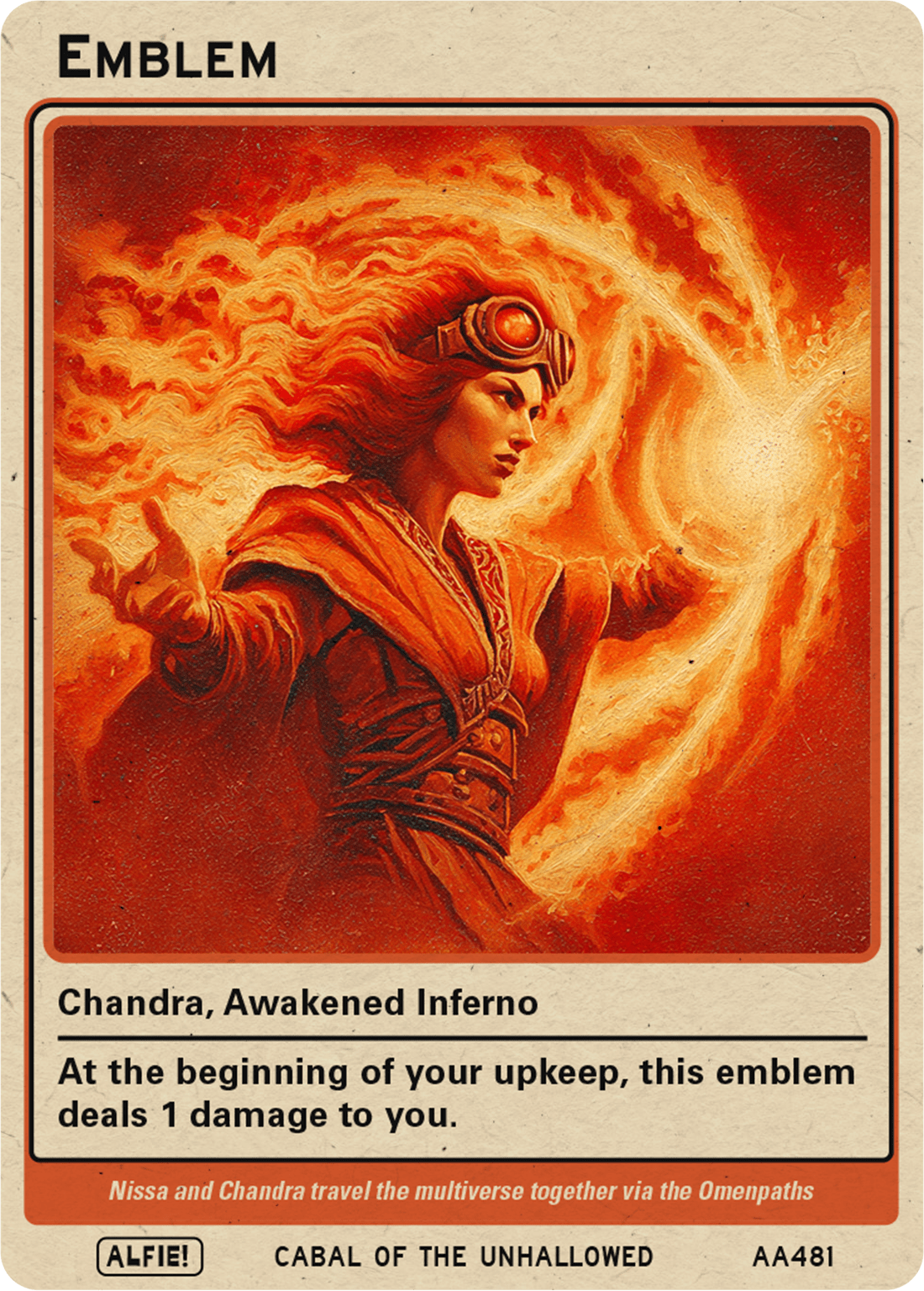 Chandra Awakened Infero Emblem - Alfies