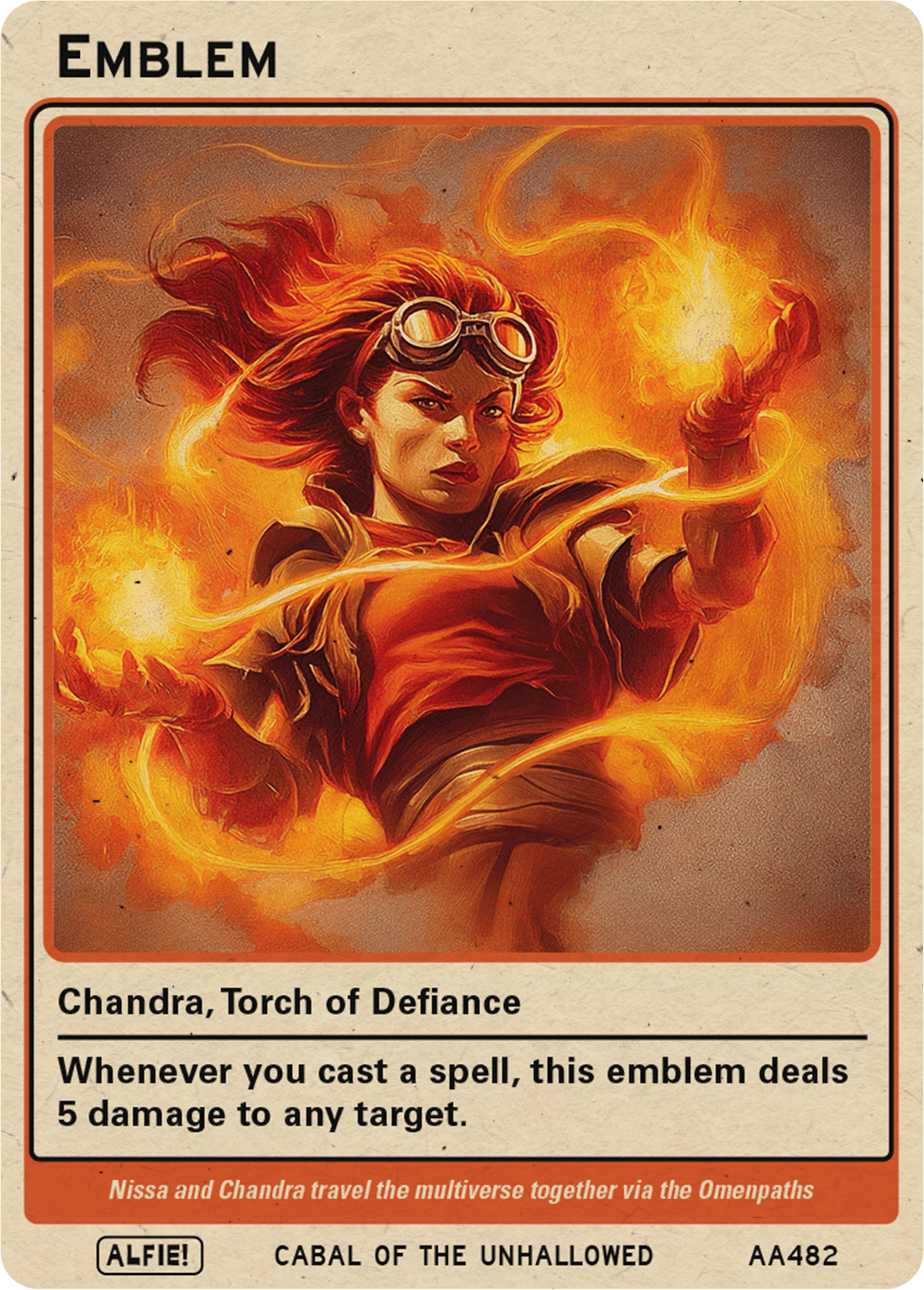 Chandra Torch of Defiance Emblem - Alfies