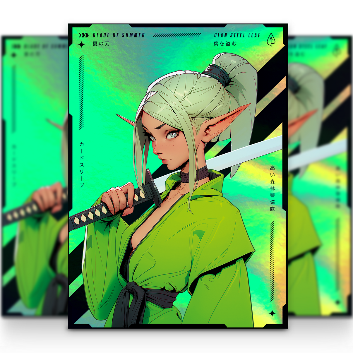Clan Steel Leaf Foil Sleeves - Alfies