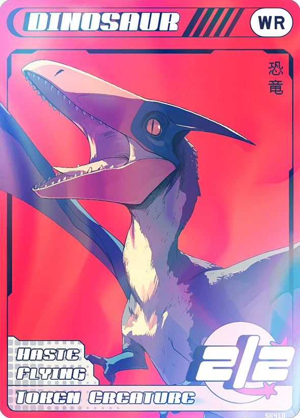 Dinosuar White Red Foil - Alfies