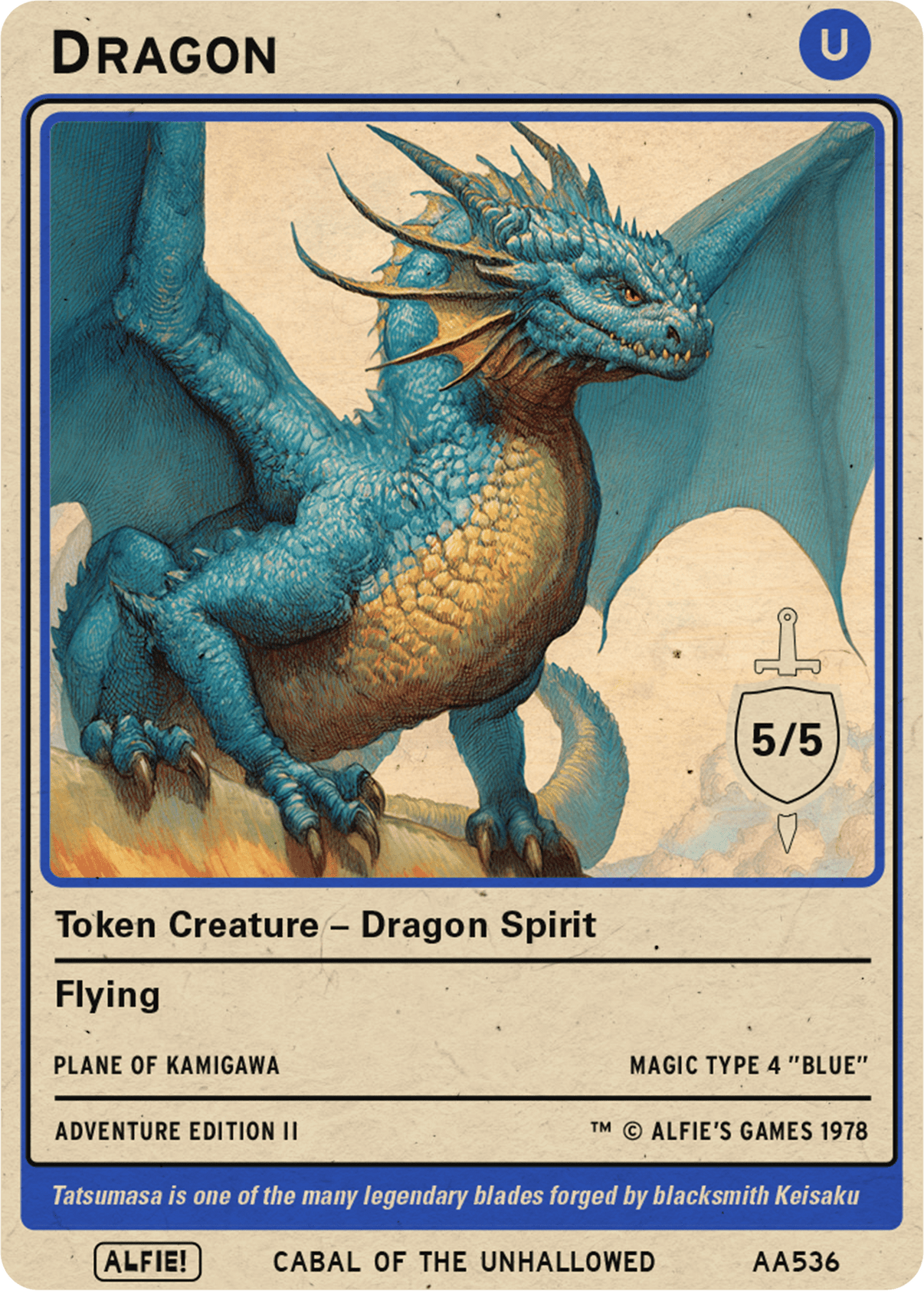 Dragon 5/5 Blue - Alfies