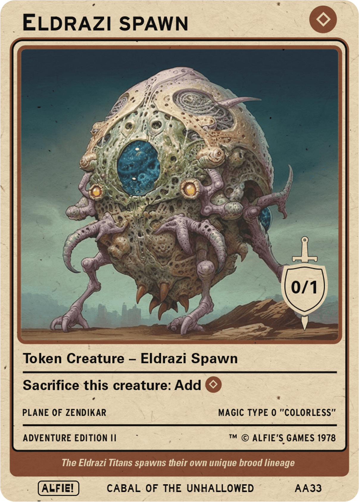 Eldrazi Spawn 0/1 - Alfies