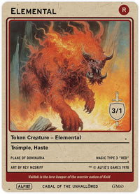 Elemental 3/1 Trample Haste - Alfies