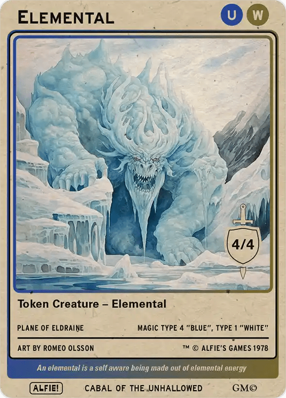 Elemental Blue White 4/4 - Alfies