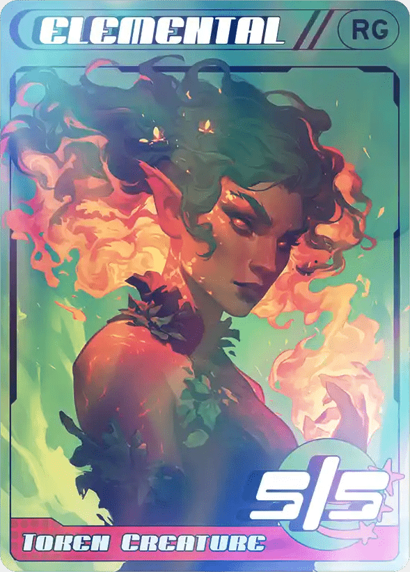 Elemental Red & Green Foil - Alfies