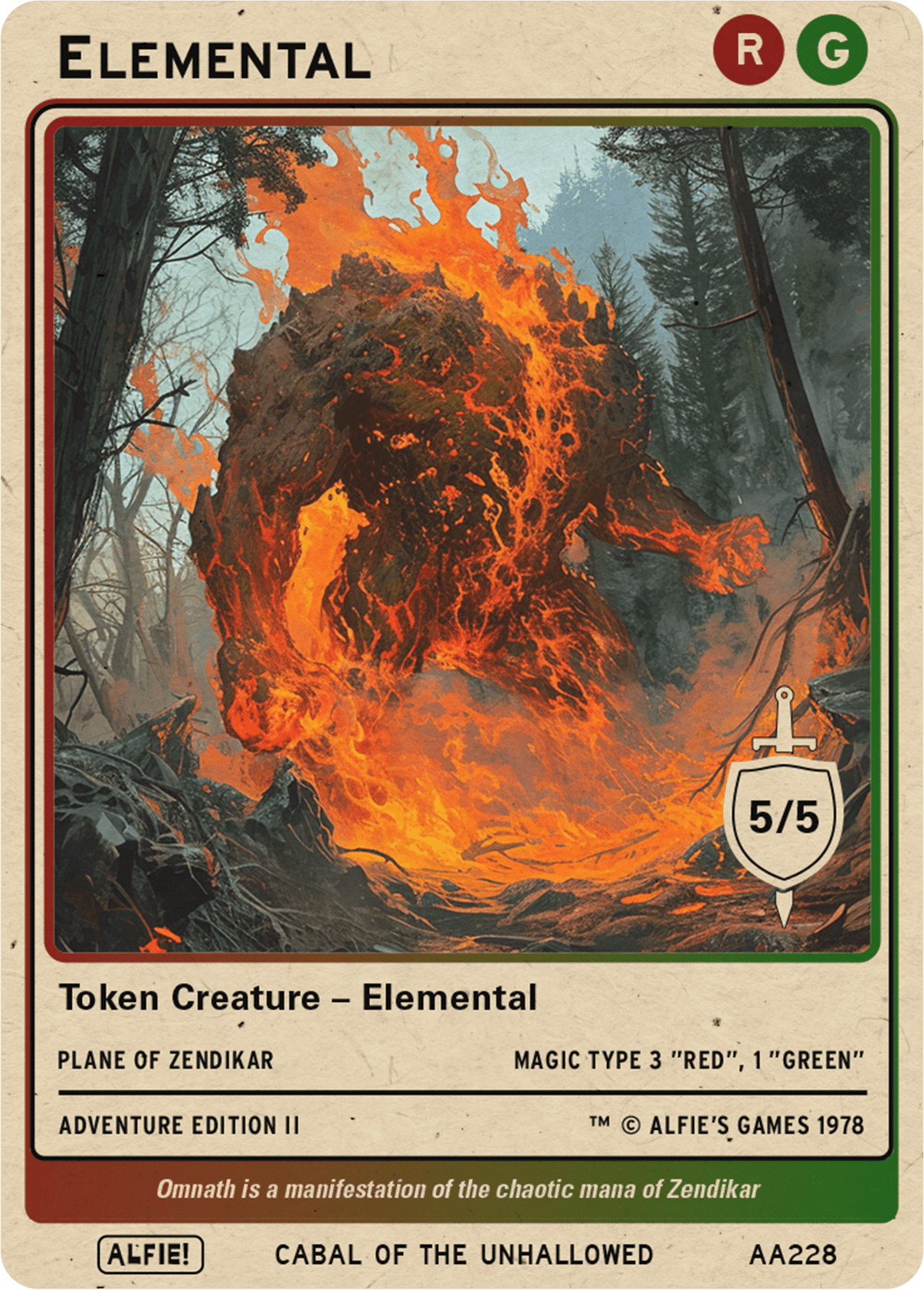 Elemental Red Green - Alfies