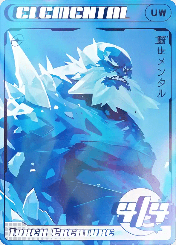 Elemental White & Blue Foil - Alfies