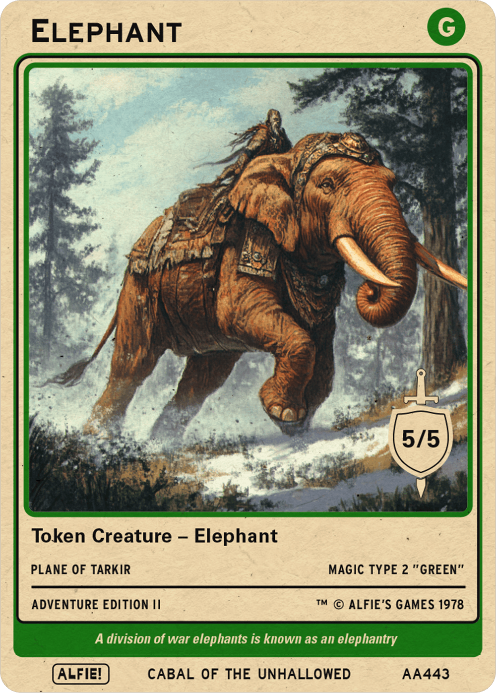 Elephant 5/5 - Alfies
