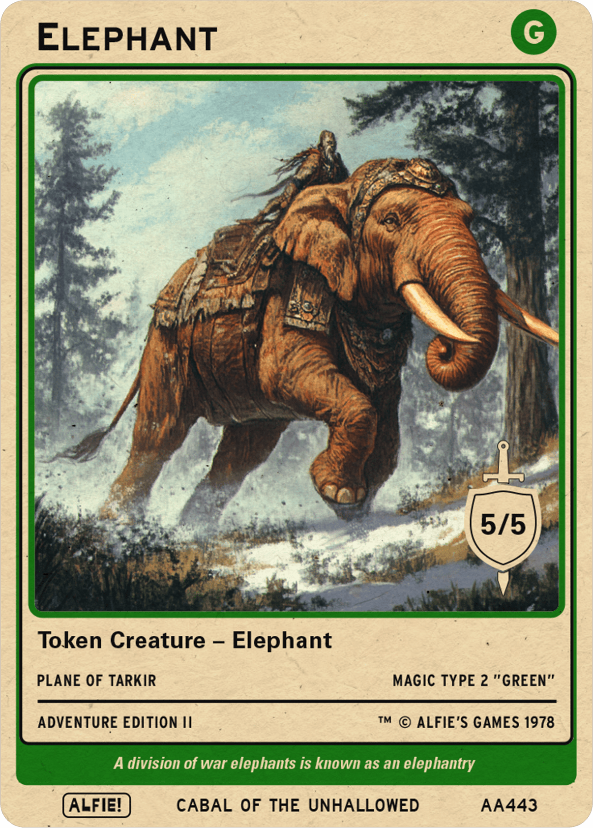 Elephant 5/5 - Alfies