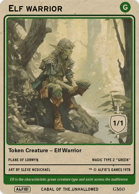 Elf Warrior 1/1 - Alfies