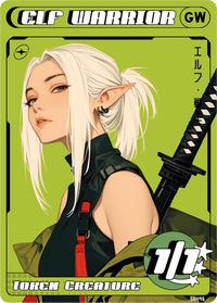 Elf Warrior Green White - Alfies