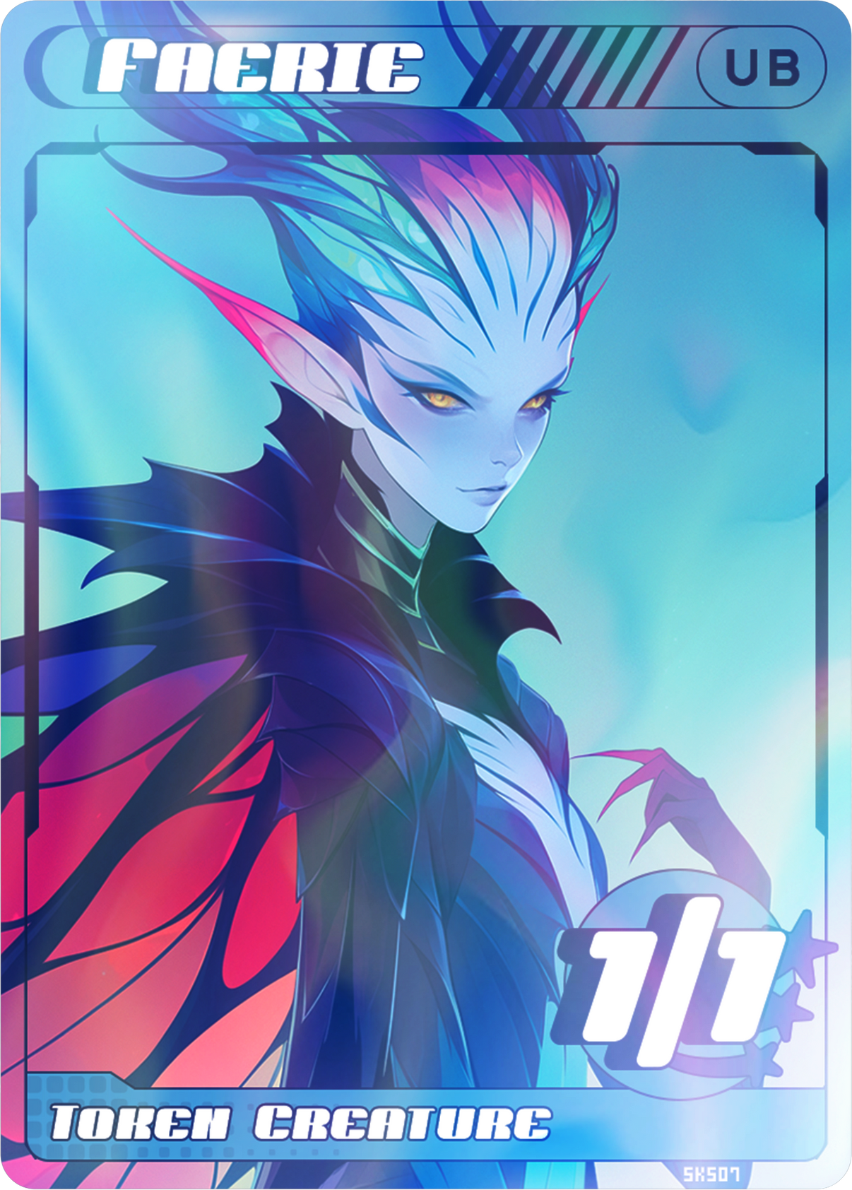 Faerie Blue Black Foil - Alfies