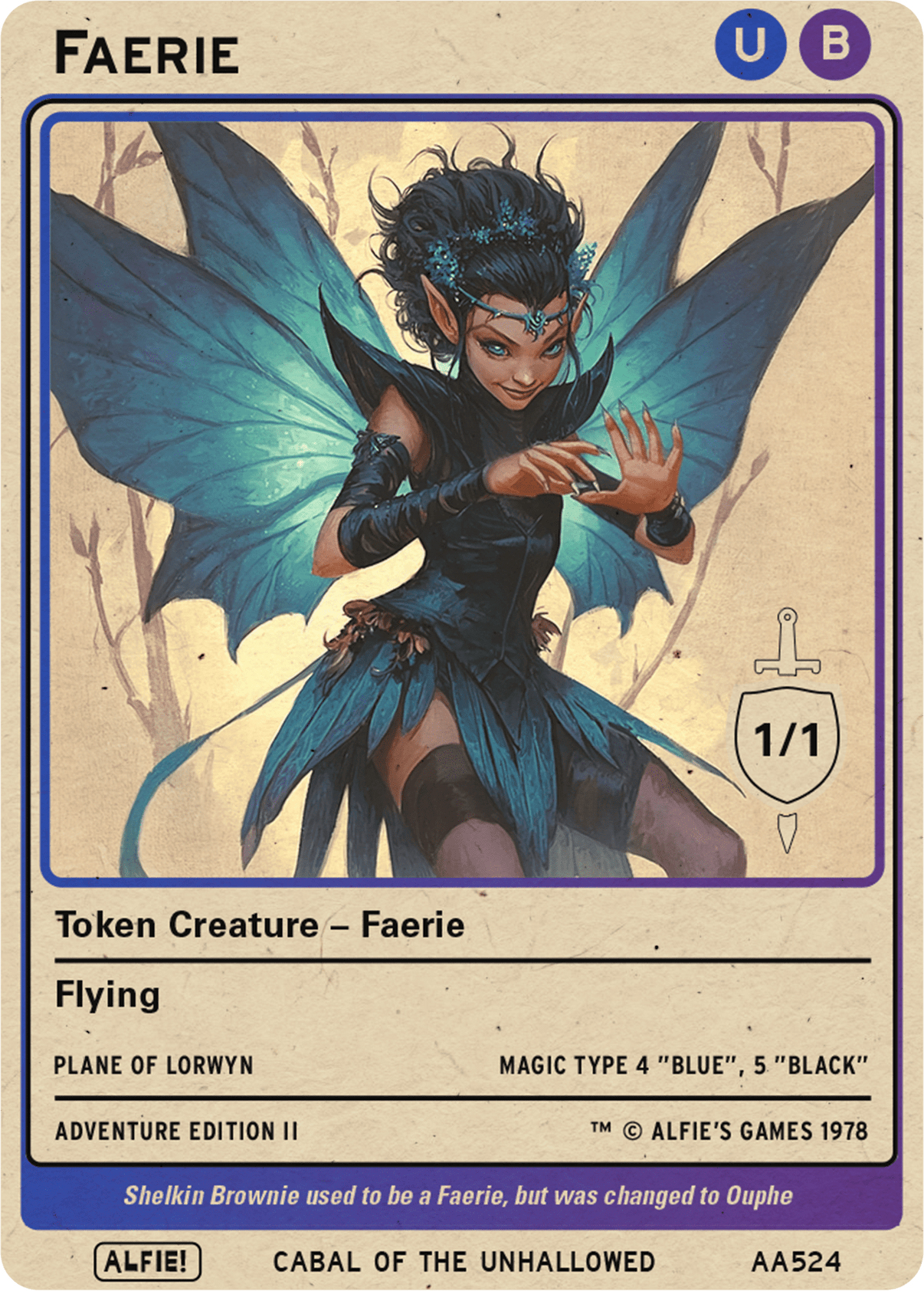 Faerie Blue Black - Alfies