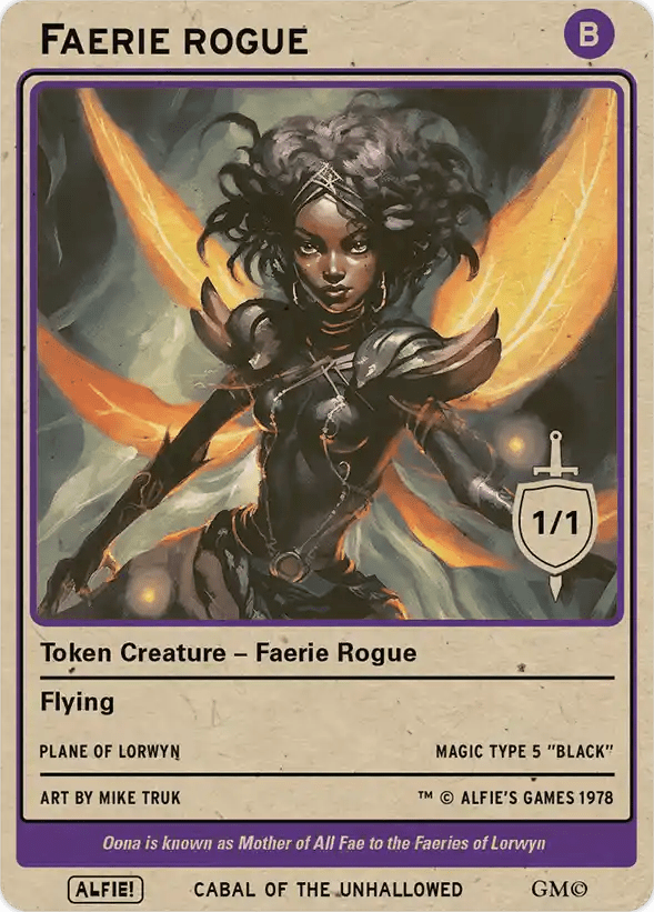 Faerie Rogue Black - Alfies