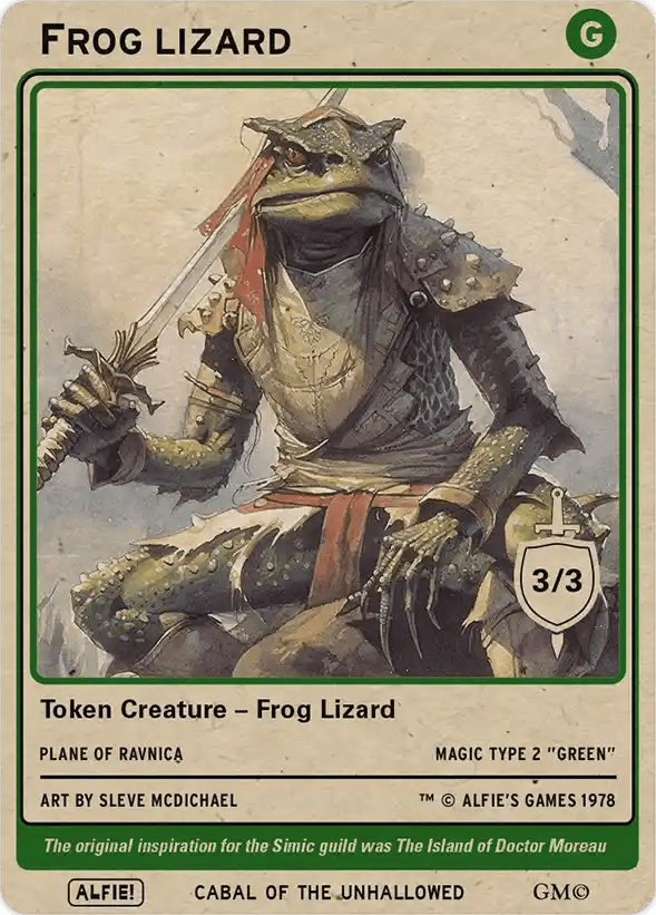 Frog Lizard - Alfies