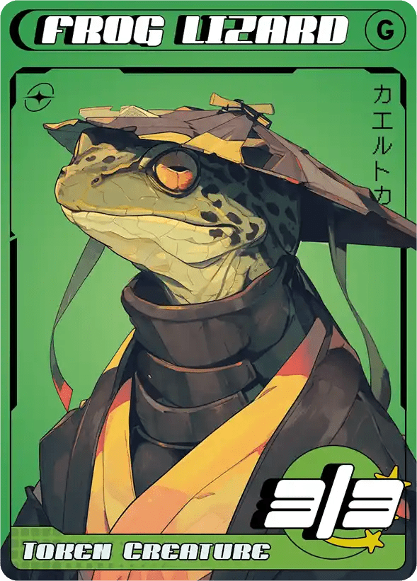 Frog Lizard token Magic mtg | Custom Anime Style | Alfies!