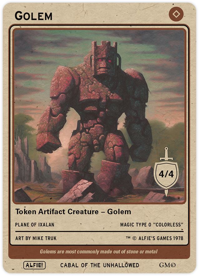 Golem 4/4 Token – Alfies