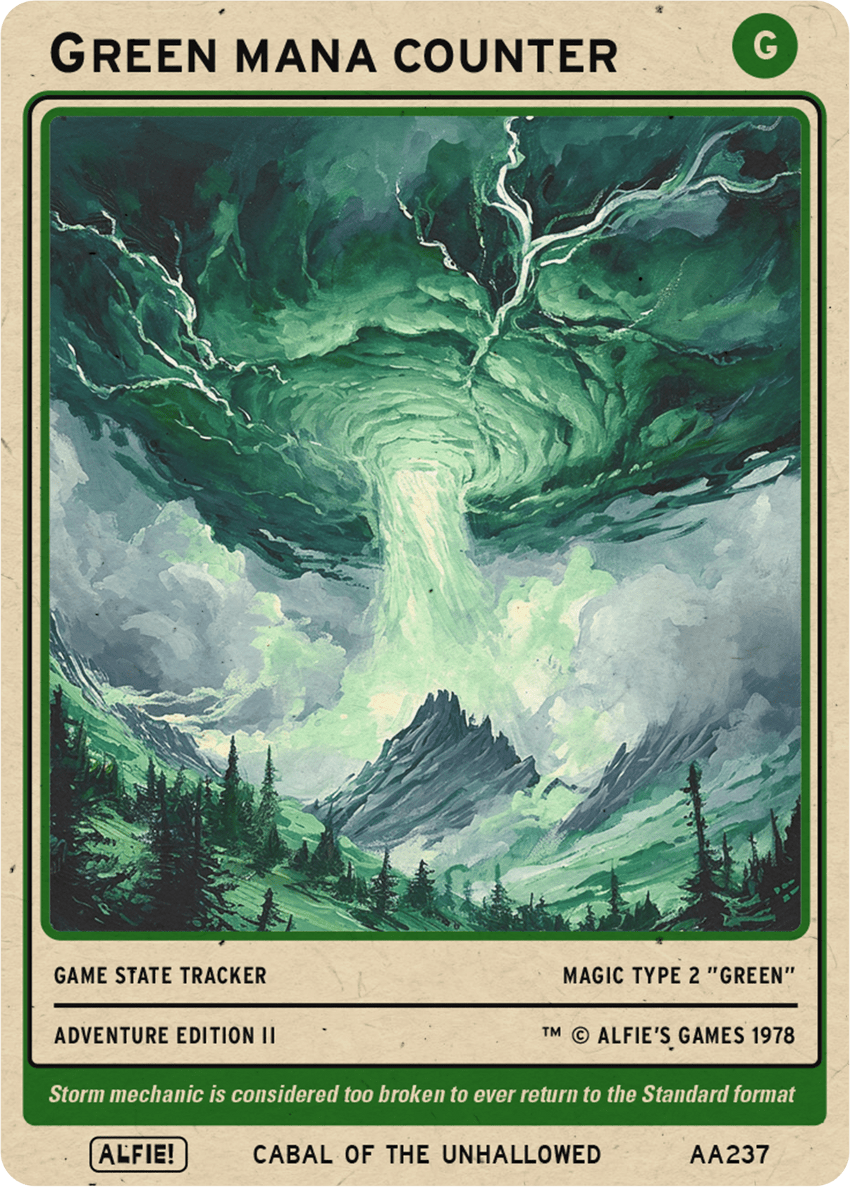 Green Mana Counter - Alfies