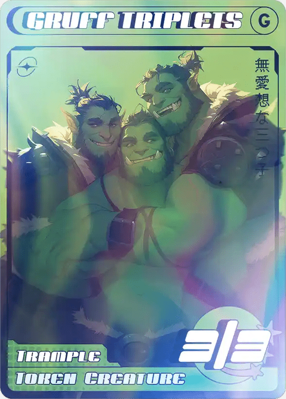 Gruff Triplets Foil - Alfies