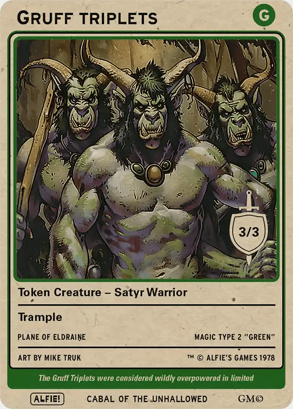 Gruff Triplets - Alfies