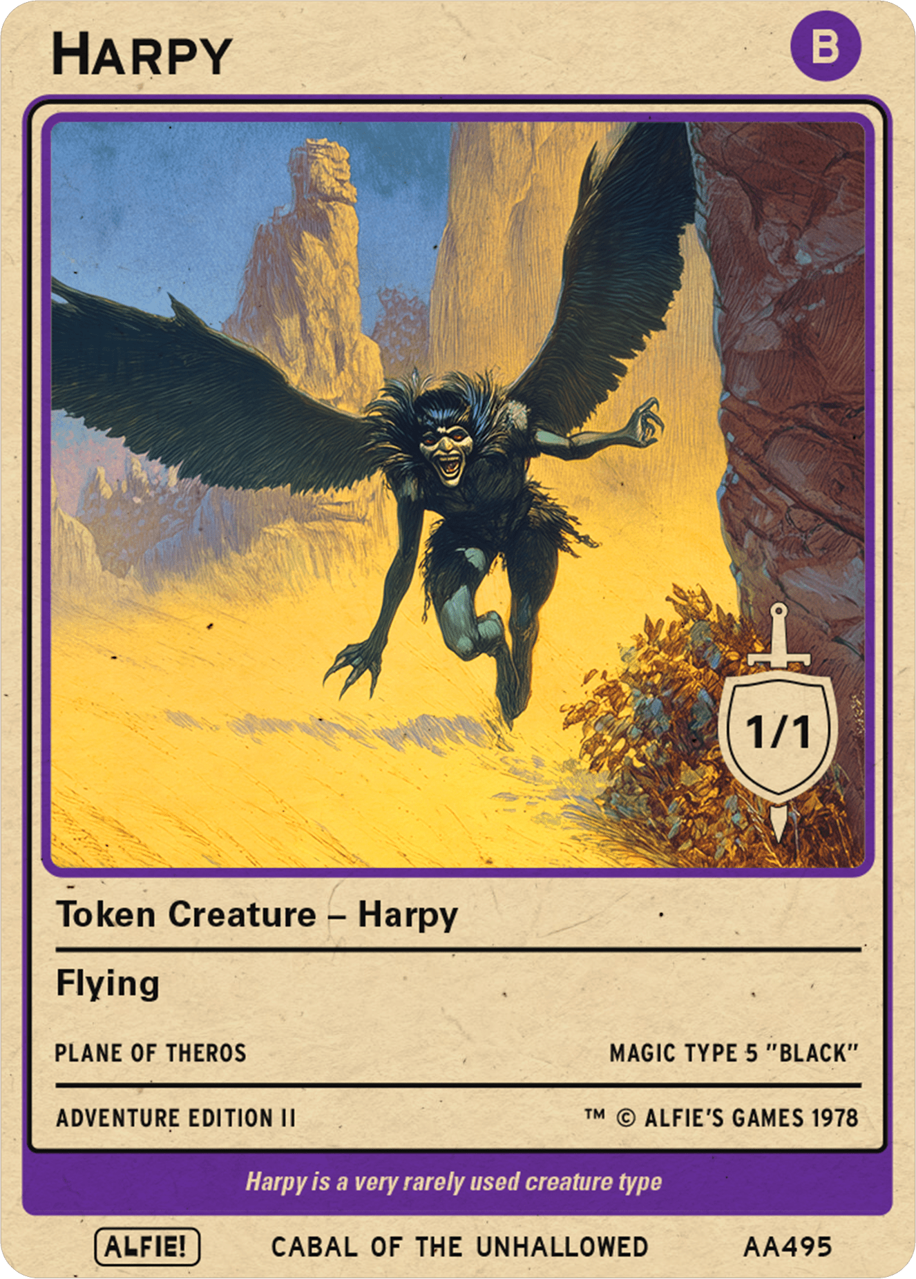 Harpy Magic mtg Token – Alfies
