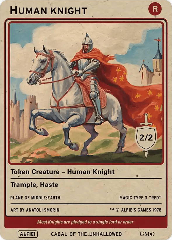 Human Knight Red 2/2 - Alfies