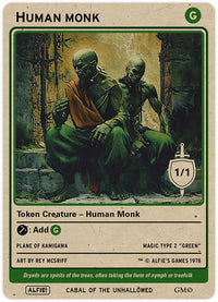 Human Monk Green - Alfies