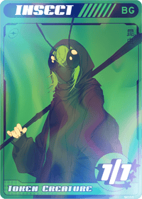 Insect Black Green Foil - Alfies