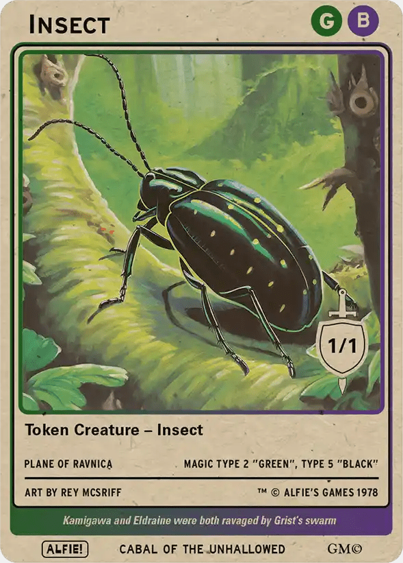 Insect Black Green - Alfies